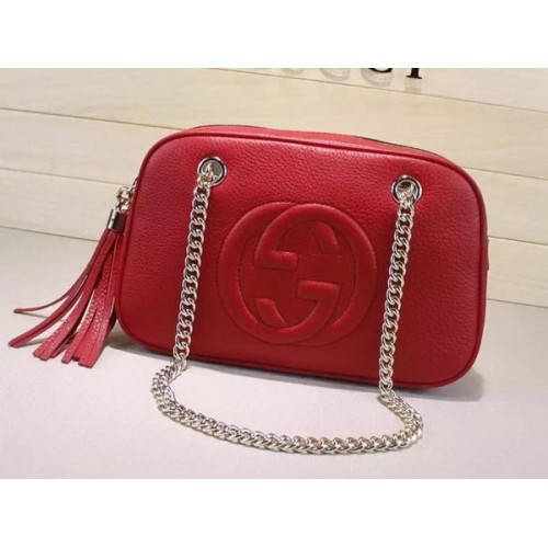 Gucci Soho schoudertassen 308983 rood