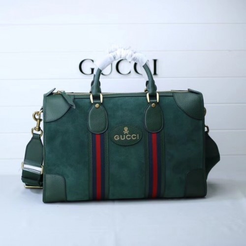 Gucci suède plunjezak met Web 459311 groen