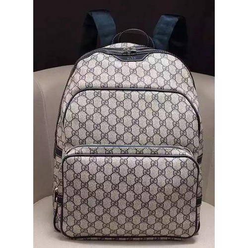 Gucci Supreme canvas rugzak 322069 blauw