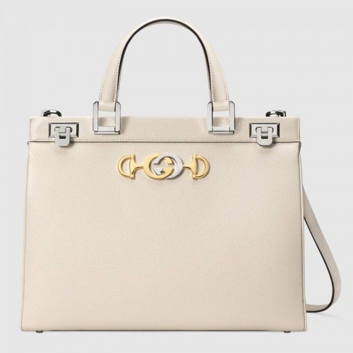 Gucci Zumi korrelig leren medium handtas 564714 wit