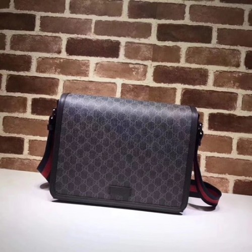 Gucci originele GG canvas koerierstas 475432 zwart