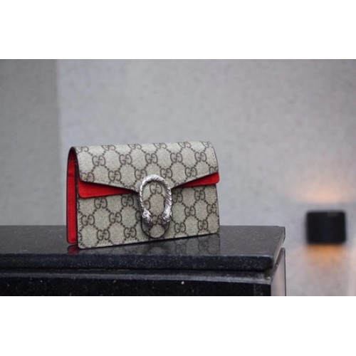 Gucci Dionysus GG Supreme Super mini-tas 476432 rood