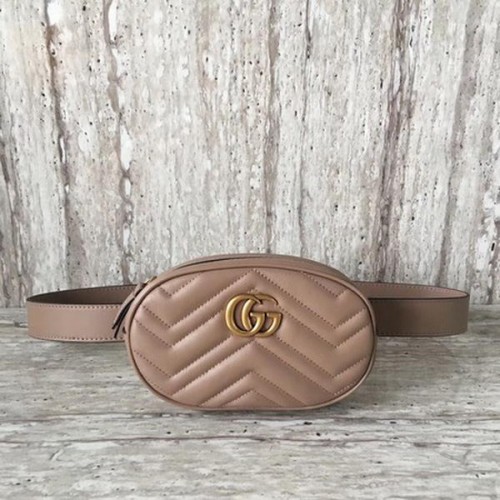 Gucci GG Marmont lederen heuptas 476434 abrikoos