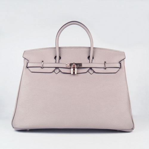 Hermes Birkin 40CM Togo tas grijs 6099 goud