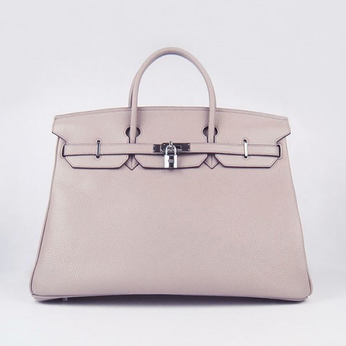 Hermes Birkin 40CM Togo tas grijs 6099 zilver