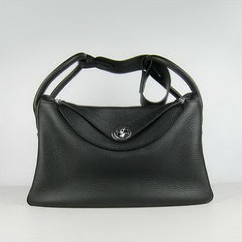 Hermes Lindy 34CM Schoudertas 6208 Zwart