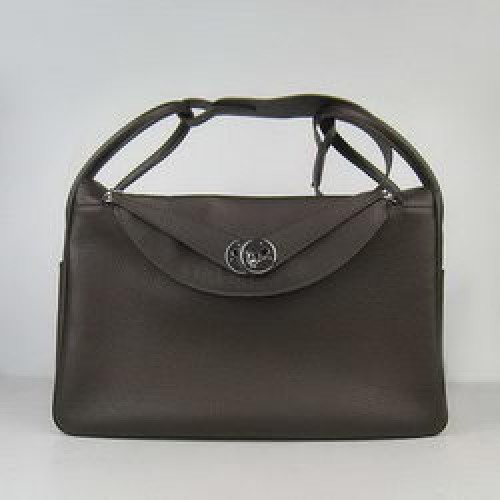 Hermes Lindy 34CM schoudertas donkere koffie