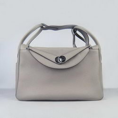 Hermes Lindy 34CM schoudertas grijs