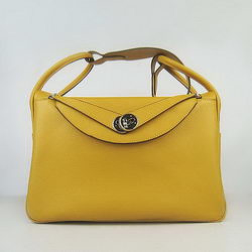Hermes Lindy 34CM schoudertas geel