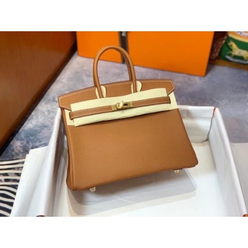 Hermes Birkin 25CM Epsom tas origineel leer H25E bruin