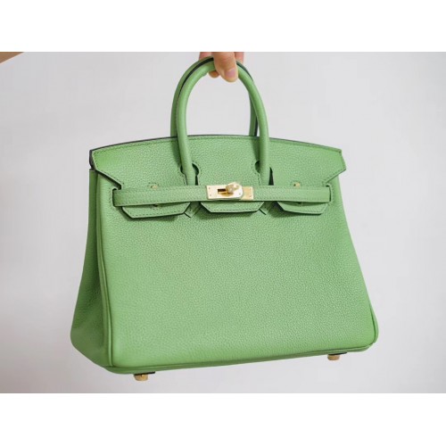Hermes Birkin 25CM Togo leer H5601 groen