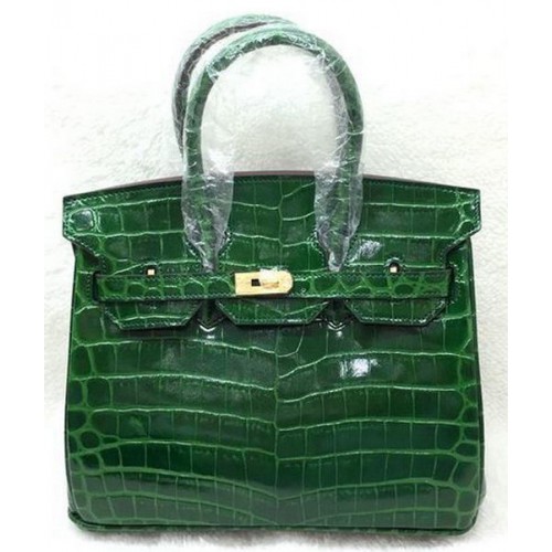 Hermes Birkin 25cm draagtas krokodillenleer H25TCO groen