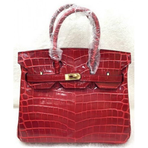 Hermes Birkin 25CM draagtas Croco leer H25TCO rood