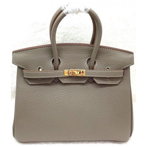 Hermes Birkin 25CM draagtas origineel leer H25T grijs
