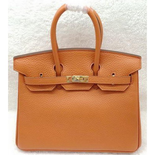Hermes Birkin 25CM draagtas origineel leer H25T oranje