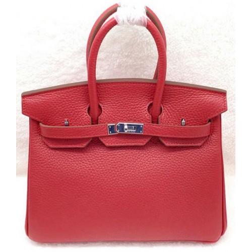 Hermes Birkin 25CM draagtas origineel leer H25T rood