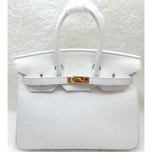 Hermes Birkin 25CM draagtas origineel leer H25T wit