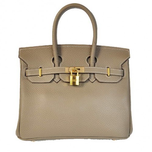 Hermes Birkin 25CM draagtassen Togo leer donkergrijs Godlen