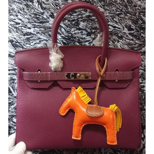 Hermes Birkin 30CM draagtassen Litchi leer H30LI paars