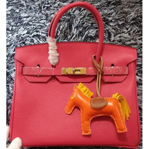 Hermes Birkin 30CM draagtassen Litchi leer H30LI Rose