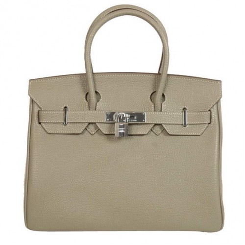 Hermes Birkin 30CM draagtassen glad Togo leer kaki