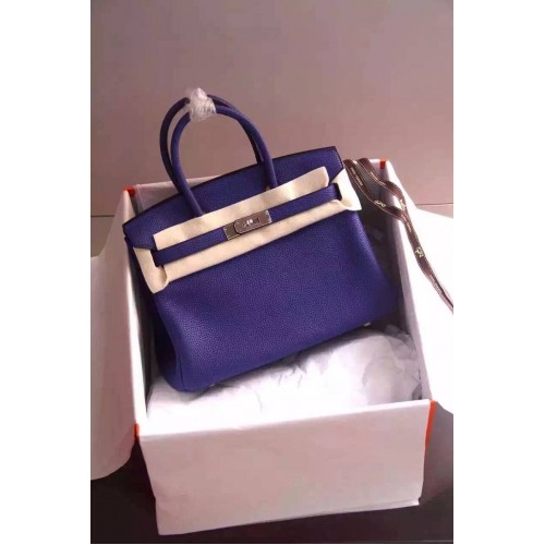 Hermes Birkin 35cm 30cm draagtas korrelig leer H35H30 blauw