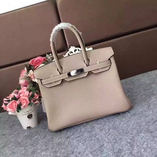 Hermes Birkin 35CM 30CM draagtas korrelig leer H35H30 grijs
