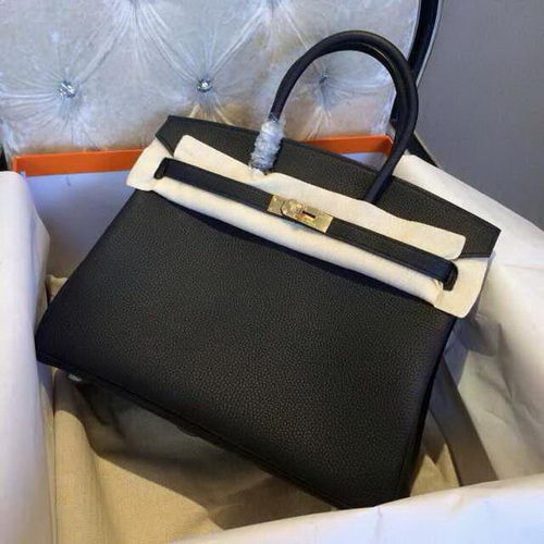 Hermes Birkin 35cm 30cm draagtas korrelig leer H35H30 zwart