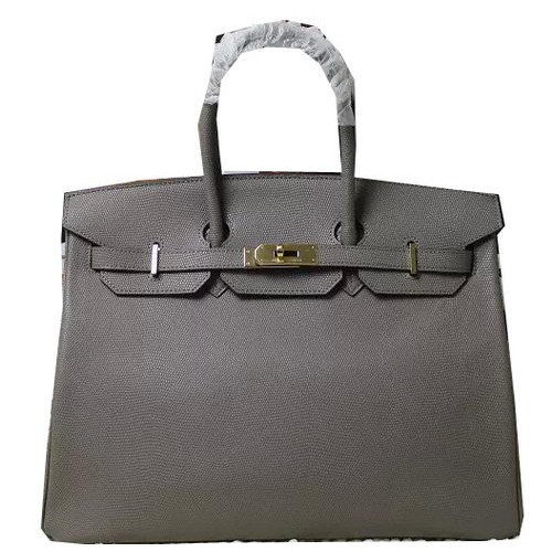 Hermes Birkin 35CM 30CM Tote Bag Hagedis Leer H35H30 Grijs