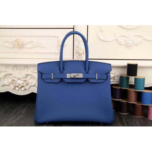 Hermes Birkin 35CM 30CM draagtas origineel leer HB35O blauw