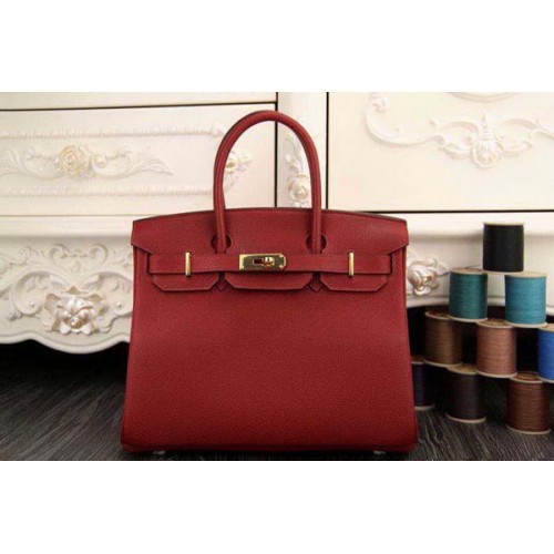 Hermes Birkin 35CM 30CM draagtas origineel leer HB35O Bourgondië