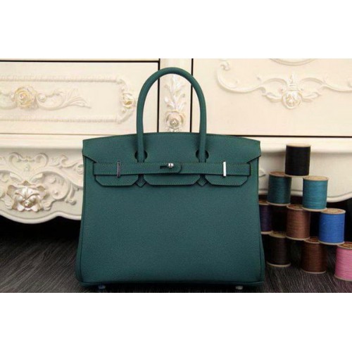 Hermes Birkin 35CM 30CM draagtas origineel leer HB35O donkergroen