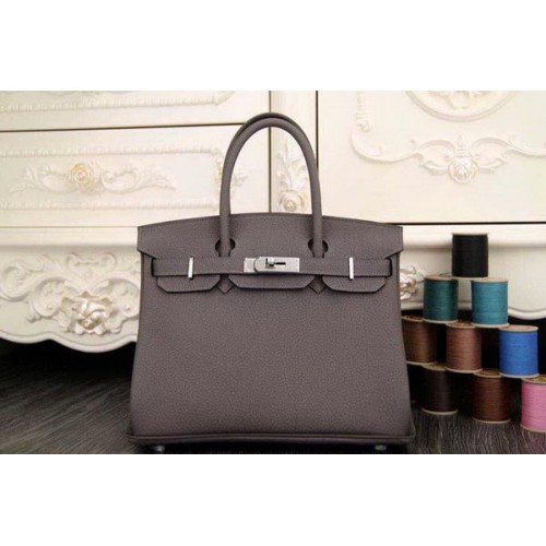 Hermes Birkin 35CM 30CM draagtas origineel leer HB35O grijs