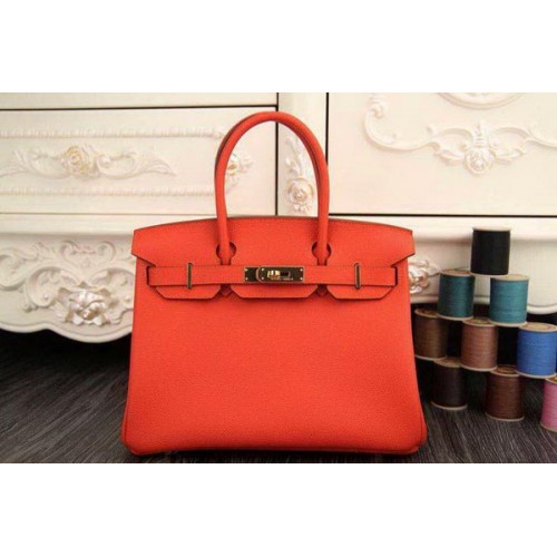 Hermes Birkin 35CM 30CM draagtas origineel leer HB35O oranje