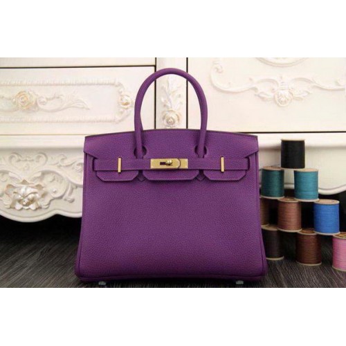 Hermes Birkin 35CM 30CM draagtas origineel leer HB35O paars
