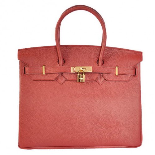 Hermes Birkin 35CM draagtassen Togo leer Bordeaux goud