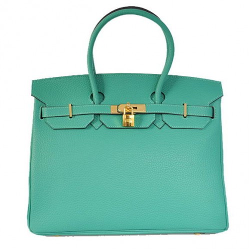 Hermes Birkin 35CM draagtassen Togo leer groen goud