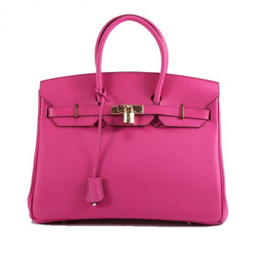 Hermes Birkin 35cm glad lederen handtas 6089 roségoud