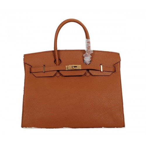 Hermes Birkin 35cm draagtas Camel Clemence leer H35 goud