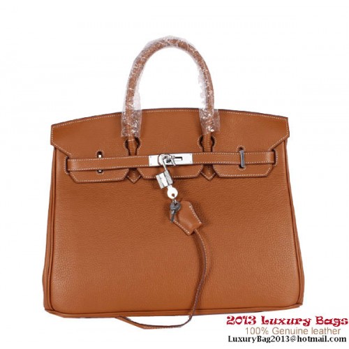 Hermes Birkin 35cm draagtas Clemence leer H-35 Camel