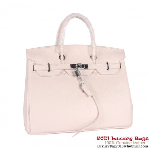 Hermes Birkin 35cm draagtas Clemence leer H-35 gebroken wit