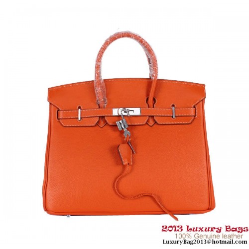 Hermes Birkin 35cm draagtas Clemence leer H-35 oranje