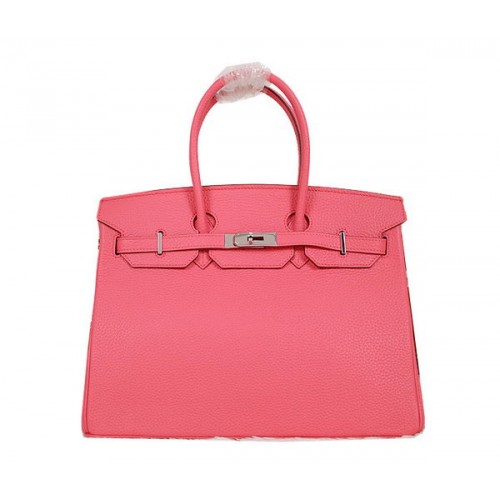 Hermes Birkin 35CM draagtas roze Clemence leer H35 zilver