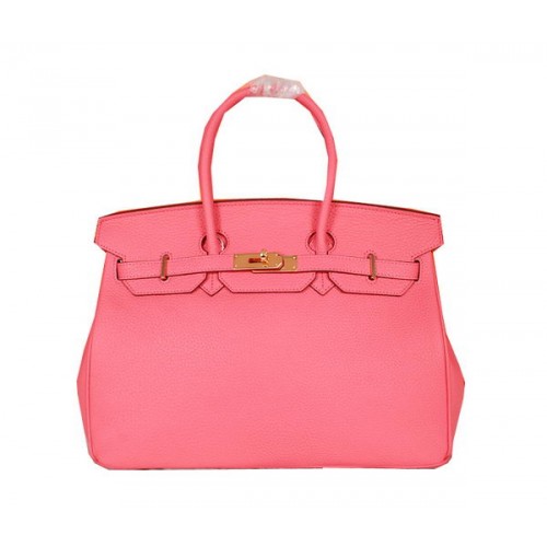 Hermes Birkin 35CM draagtas roze origineel korrelig leer H35 goud
