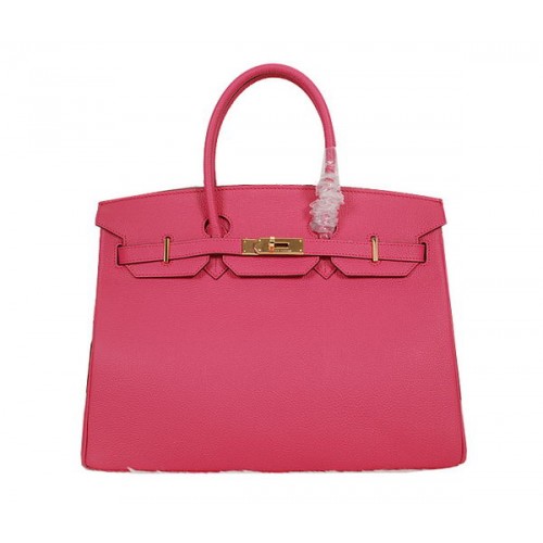 Hermes Birkin 35cm draagtas Rose Clemence leer H35 goud