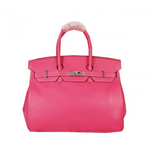 Hermes Birkin 35CM draagtas Rose origineel korrelig leer H35 zilver