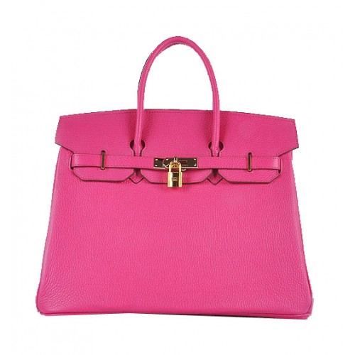 Hermes Birkin 35CM Tote tas Rosy korrelig leer goud