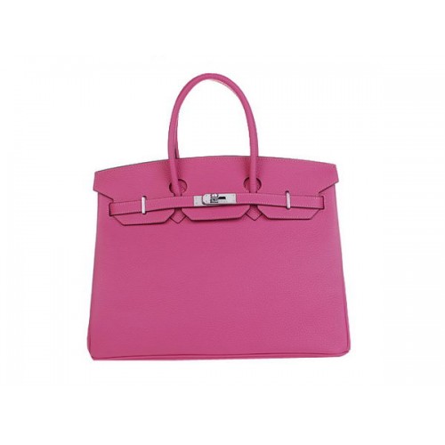Hermes Birkin 35CM draagtas Rosy origineel leer H35 zilver