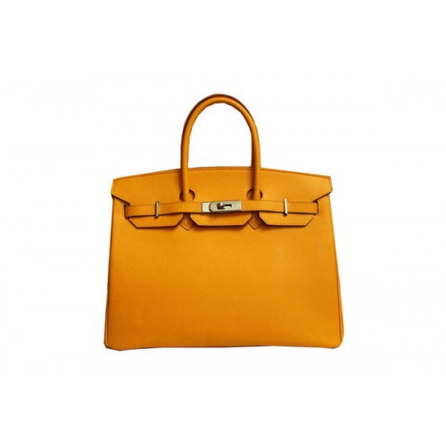 Hermes Birkin 35CM draagtas geel origineel leer BK35 goud