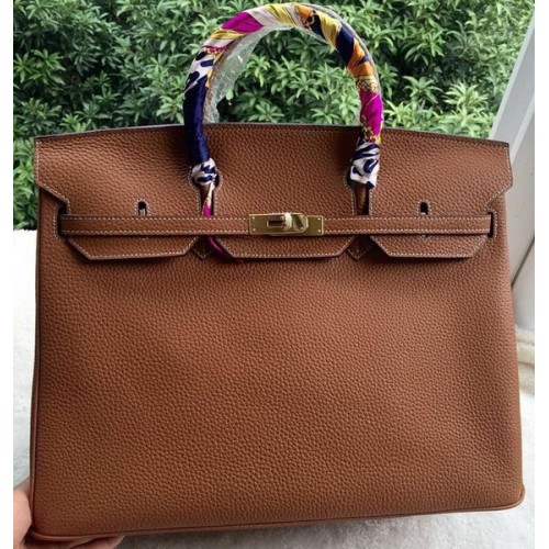 Hermes Birkin 40CM Tas Tarwe Litchi Leer BK40 Goud